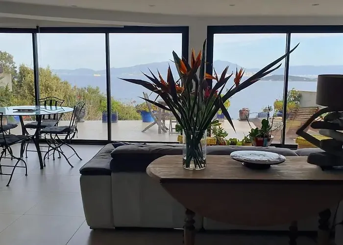 Loft De Standing 150 M2 Vue Mer,de 2 A 6 Pers A Mare E Sole D'argent Verghia 公寓 科蒂基亚瓦里